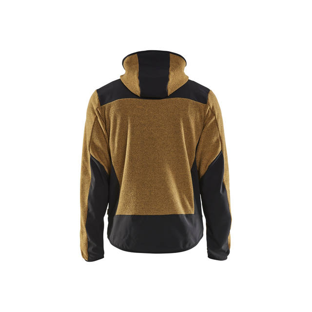 JACKA 5940 2536 STICKAD MED SOFTSHELL HONUNGSGUL/SVA XXXL