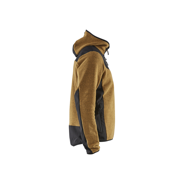 JACKA 5940 2536 STICKAD MED SOFTSHELL HONUNGSGUL/SVA XXXL