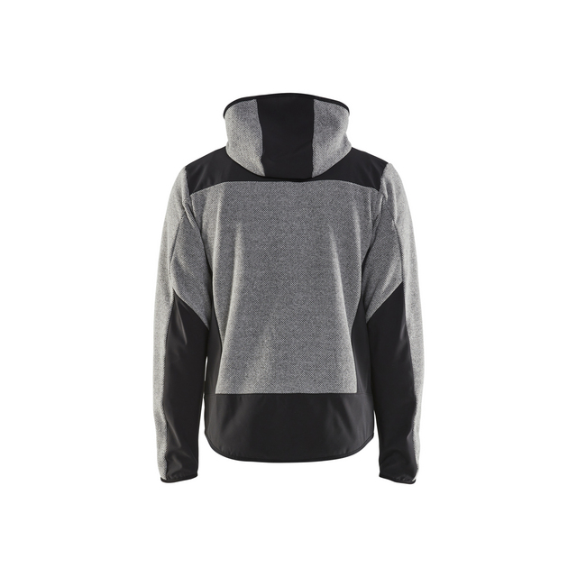 JACKA 5940 2536 STICKAD MED SOFTSHELL GRÅMELERAD/SVA XXXL