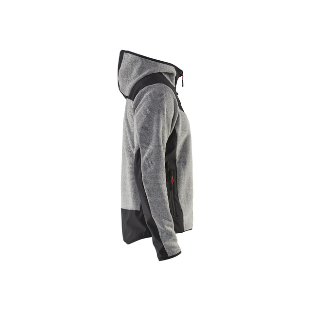 JACKA 5940 2536 STICKAD MED SOFTSHELL GRÅMELERAD/SVA XXXL