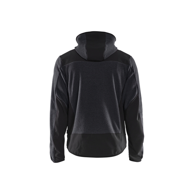 JACKA 5940 2536 STICKAD MED SOFTSHELL ANTRACITGRÅ/SVA 4XL