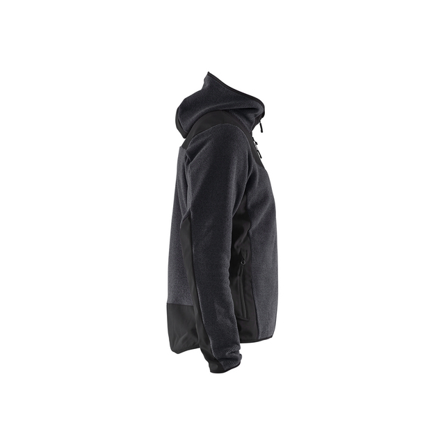 JACKA 5940 2536 STICKAD MED SOFTSHELL ANTRACITGRÅ/SVA 4XL