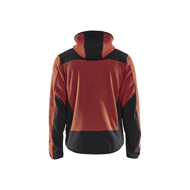 JACKA 5940 2536 STICKAD MED SOFTSHELL BRÄND RÖD/SVART S