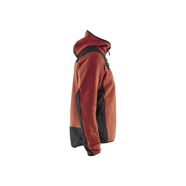 JACKA 5940 2536 STICKAD MED SOFTSHELL BRÄND RÖD/SVART S