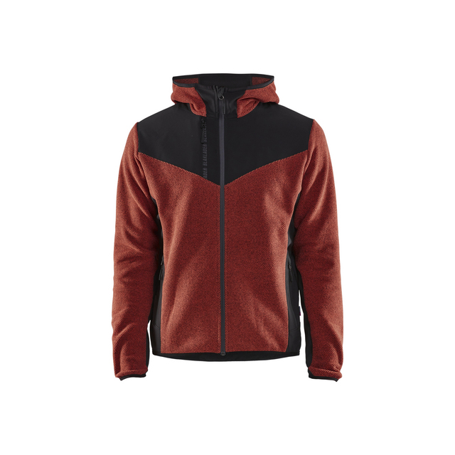 JACKA 5940 2536 STICKAD MED SOFTSHELL BRÄND RÖD/SVART XL | Beijerbygg Byggmaterial
