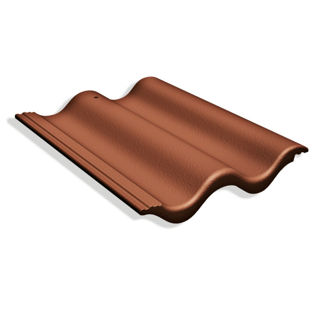 TAKPANNA CANDOR BETONG 2-KUPA KASTANJEBRUN HALVPALL