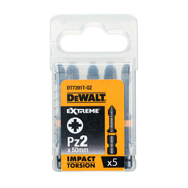 BITS TORSION DT7391T PZ2 50MM PZ2 50MM | Beijerbygg Byggmaterial