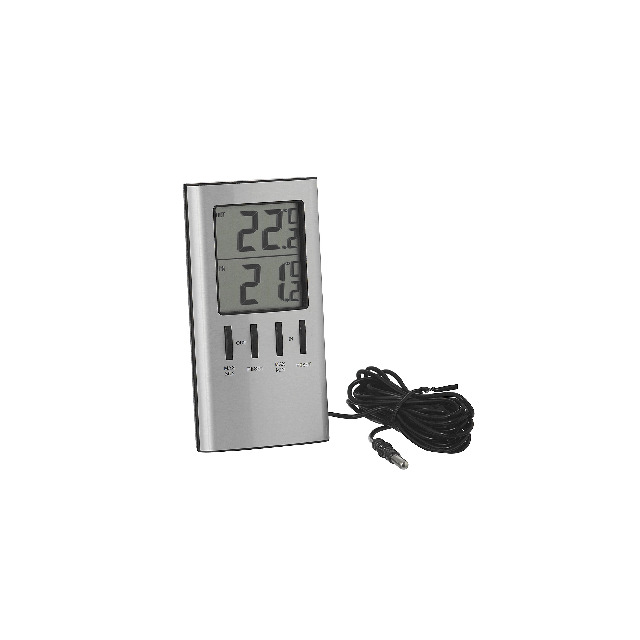 TERMOMETER 183 DIGITAL SILVER INNE/UTE | Beijerbygg Byggmaterial