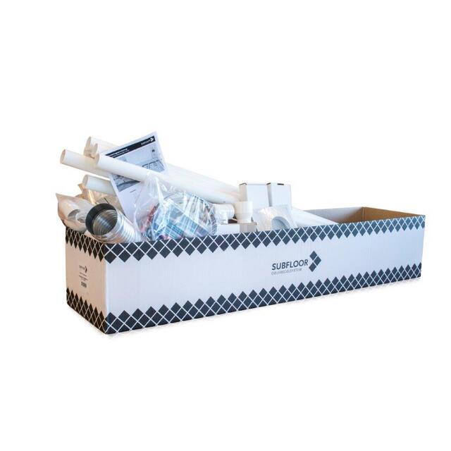 GOLVVENTILATIONPAKET SUBFLOOR FASADFLÄKT 50MM KANAL | Beijerbygg Byggmaterial