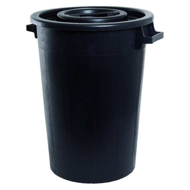 TUNNA MED LOCK  SVART 75L | Beijerbygg Byggmaterial