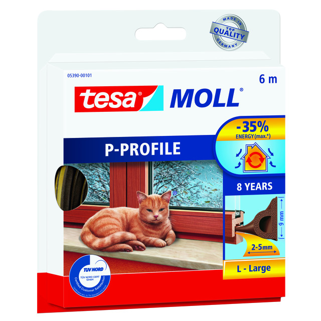 TÄTNINGSLIST P-LIST 5390 TESA 6MX9MMX5,5MM BRUN