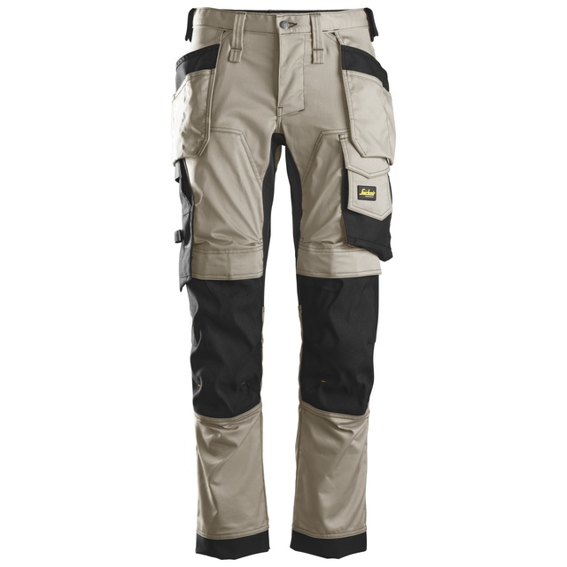 ARBETSBYXA STRETCH AW HF KHAKI/SVART STL 112