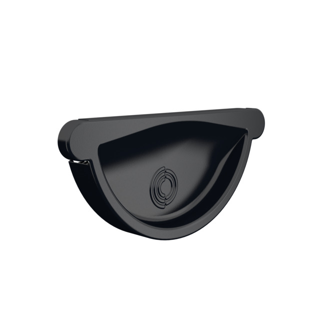 RÄNNGAVEL RG HALVRUND SVART 015 125MM | Beijerbygg Byggmaterial