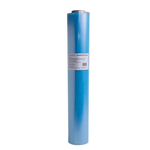 PLASTFOLIE ISODRÄN TJ=0,2MM 0,6X25M 15M2/RLE | Beijerbygg Byggmaterial