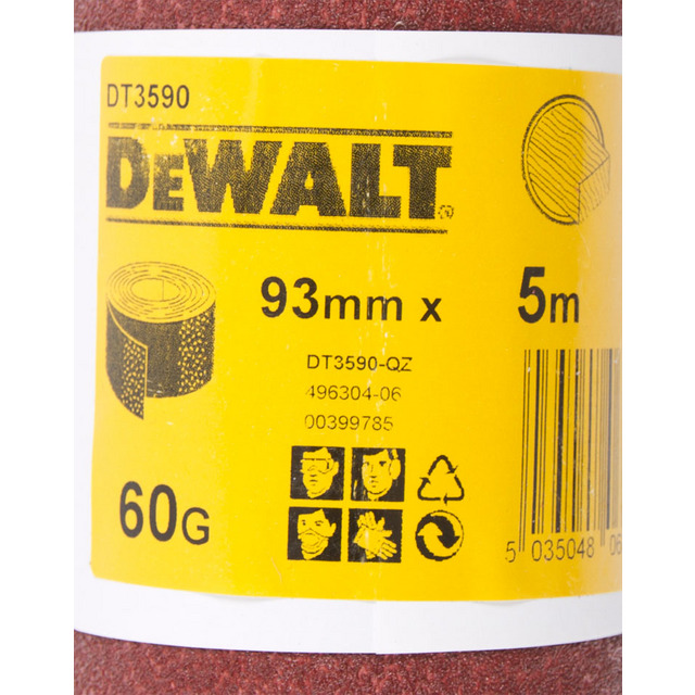 SLIPPAPPER RULLE 5MX93MM K60 DT3590 TRÄ,FÄRG,SPACKEL (1) | Beijerbygg Byggmaterial