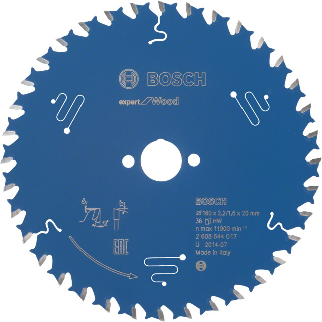 CIRKELSÅGKL 160X20X2.2MM 36T E PASSAR HANDCIRKELSÅGAR SÄNKSÅG