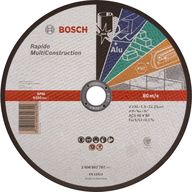 KAPSKIVA RAPIDO MULTICONSTRUKT 230X1,9MM | Beijerbygg Byggmaterial