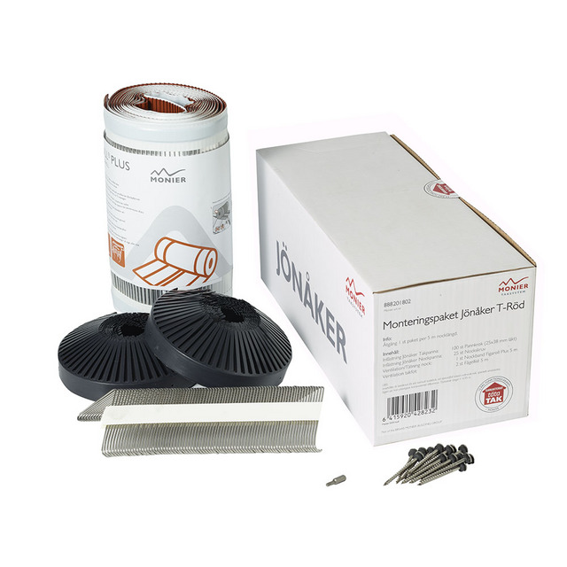 MONTER.PAKET JÖNÅKER T-RÖD 5M TEGELRÖD | Beijerbygg Byggmaterial