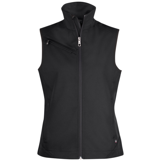 TEXSTAR Softshellväst WV79 dam svart 2XL