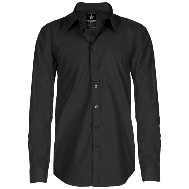 SKJORTA SH19 TEXSTAR SVART 4XL