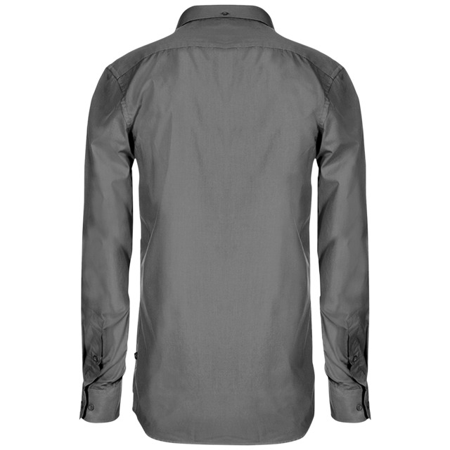 SKJORTA SH19 TEXSTAR MÖRKGRÅ 4XL