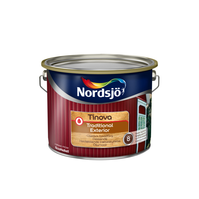 OLJETÄCKFÄRG TRAD BW 2,5L EXTERIOR TINOVA