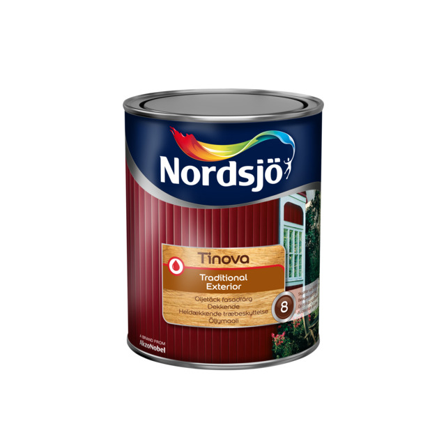 OLJETÄCKFÄRG TINOVA SVART 1L 337 TRAD EXTERIOR | Beijerbygg Byggmaterial