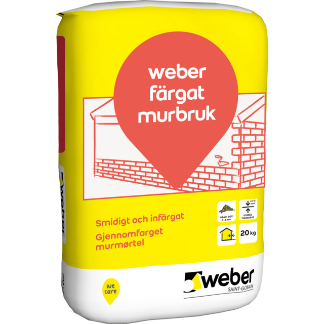 MURBRUK FÄRGAT KS-STEN M2,5 14866 20KG MEXIBRUK VIT(48) | Beijerbygg Byggmaterial