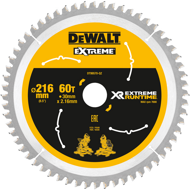 SÅGKLINGA 216MMX30MM 60T FV XR DT99570-QZ