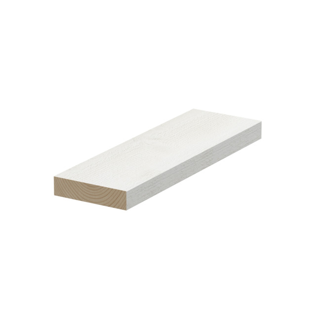 28X145 FÄRDIGMÅL VINDSKIVA 7,2 6-SID VIT F-SKARV GRAN RAW | Beijerbygg Byggmaterial