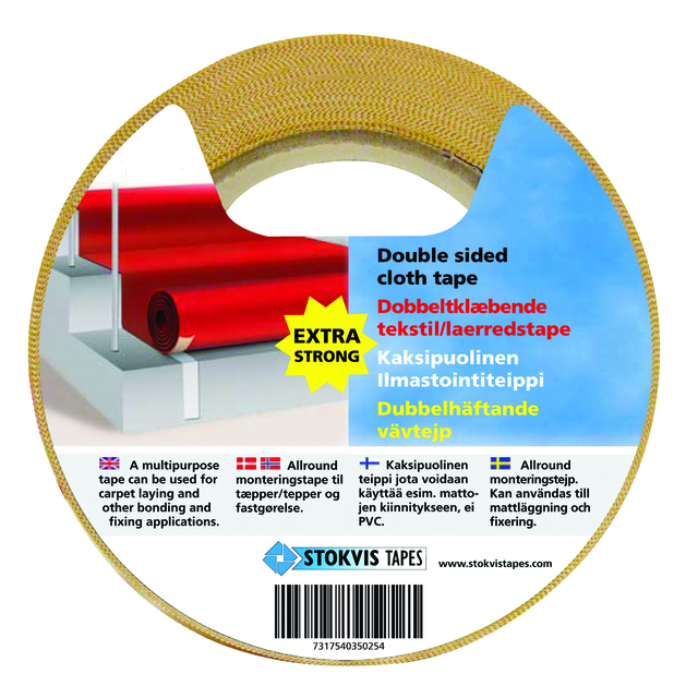 VÄVTEJP DUBBELHÄFTAND 50MMX25M MONTERINGSTEJP EXTRA STARK