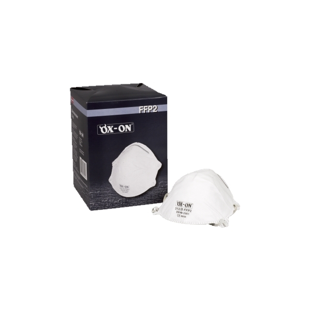 MASK FFP2 UTAN VENTIL 20ST/ASK OX-ON ANDNINGSSKYDD MUNSKYDD | Beijerbygg Byggmaterial