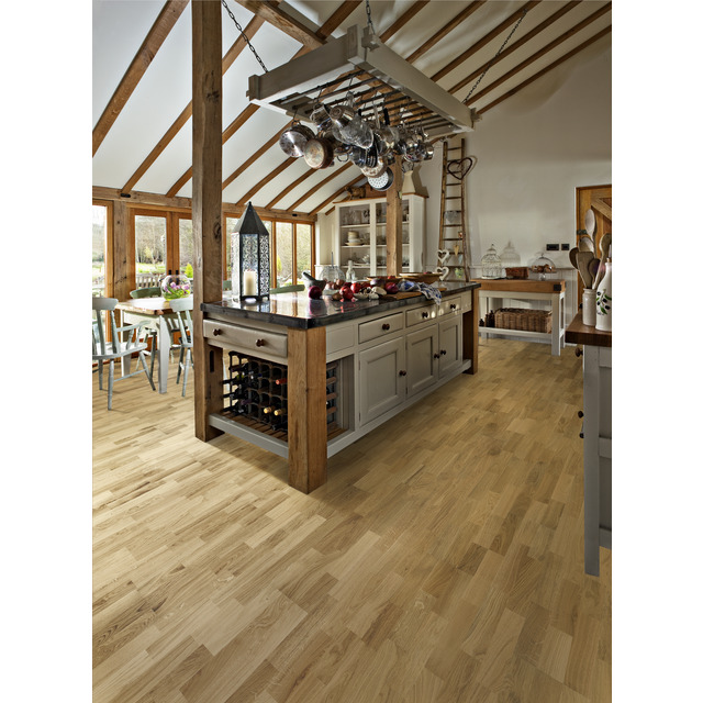 PARKETT EK SIENA 3-STAV 15MM 2,91M2/PKT LACK