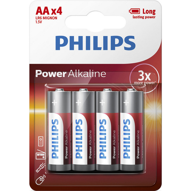 BATTERI LR6 AA 4P POWERALKALINE | Beijerbygg Byggmaterial