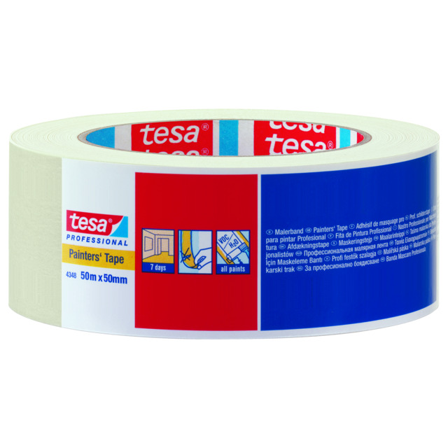 Produktbild föreställande artikeln MASKERINGSTEJP 4348 7 DAGAR TESA 50MX50MM från kategorin Maskeringstejp