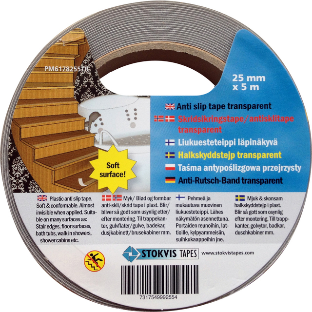 HALKSKYDDSTEJP TRANSP 25MMX5M TRANSPARENT | Beijerbygg Byggmaterial