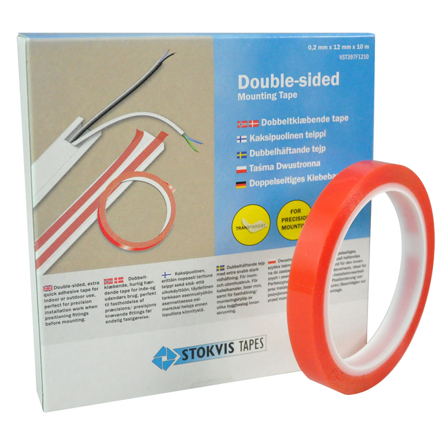 DUBBELHÄFTANDE TEJP 12MMX10M 0,2X12X10M
