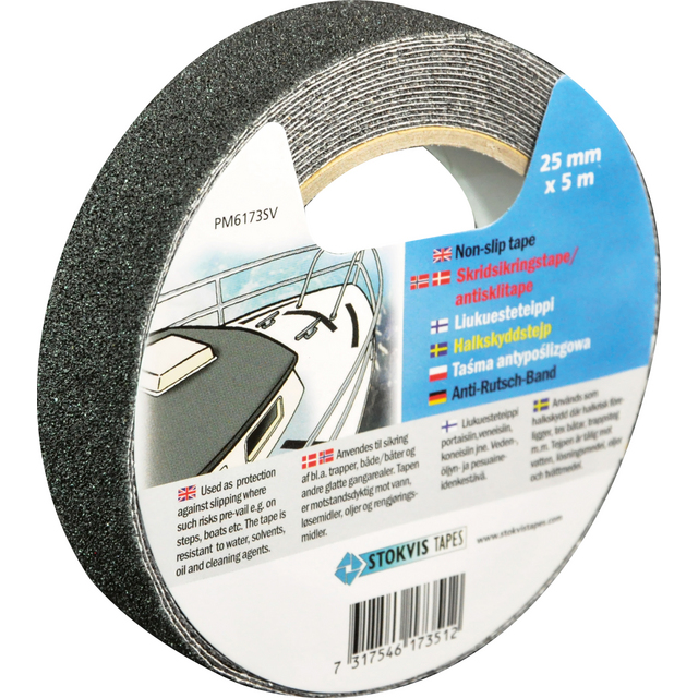 HALKSKYDDSTEJP SVART 25MMX5M | Beijerbygg Byggmaterial