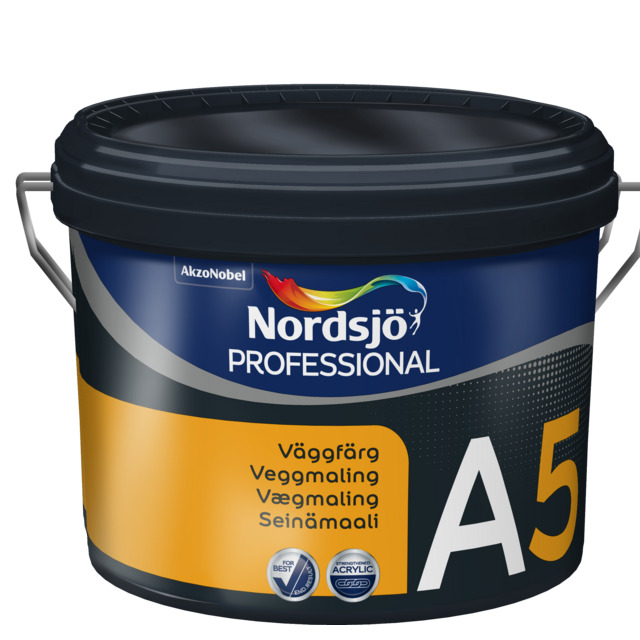 VÄGGFÄRG NORDSJÖ PROFESSIONAL A5 BC INOMHUS 9,3L | Beijerbygg Byggmaterial