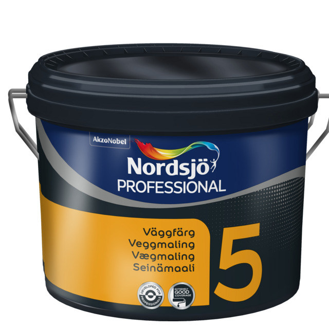 VÄGGFÄRG PROFESSIONAL 5 S0502-Y NORDSJÖ INOMHUS 10L | Beijerbygg Byggmaterial