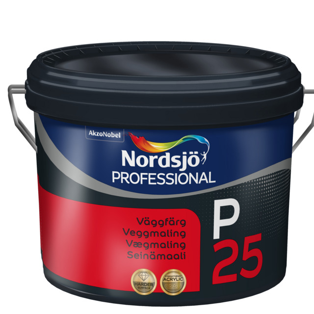 VÄGGFÄRG PROFESSIONAL P25 BC NORDSJÖ INOMHUS 4,65L