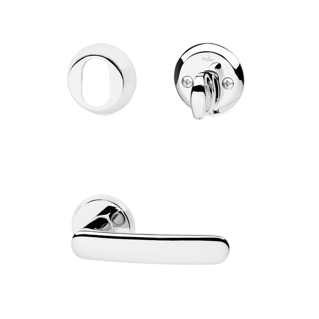 DÖRRHANDTAG KOMB A2560-40 MKR YTTERDÖRR MATT KROM SB