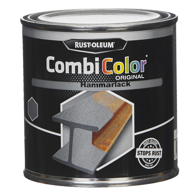 METALLFÄRG COMBICOLOR HAMMARLACK SILVER GRÅ 250ML