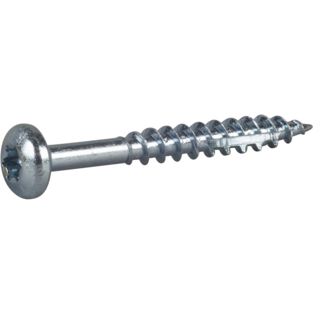 TRÄSKRUV ESSDRIVE KULLRIG SKALLE FZB 4X35MM