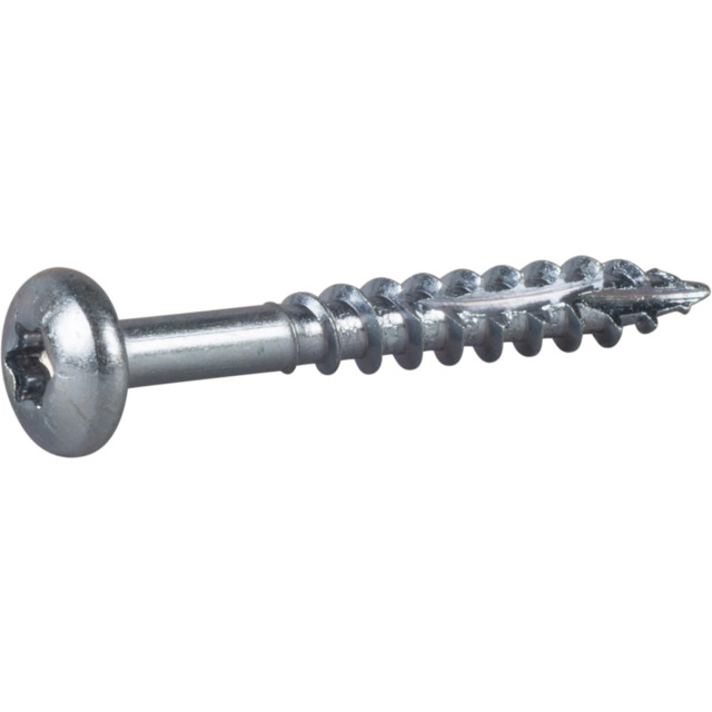 TRÄSKRUV ESSDRIVE KULLRIG SKALLE FZB 4,5X35MM