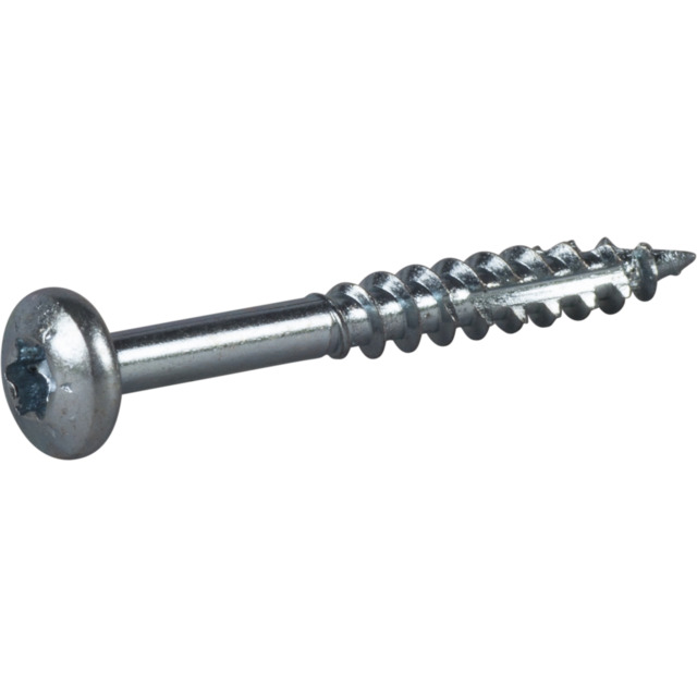 TRÄSKRUV ESSDRIVE KULLRIG SKALLE FZB 4,5X40MM