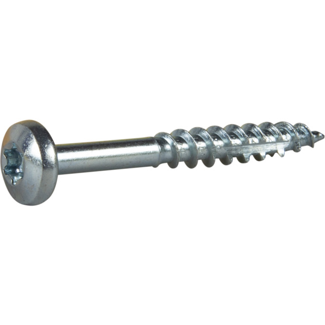 TRÄSKRUV ESSDRIVE KULLRIG SKALLE FZB 6X50MM 200ST