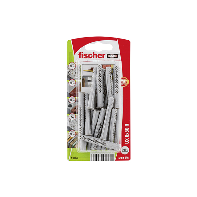 UNIVERSALPLUGG UX R K 6X50 20ST | Beijerbygg Byggmaterial