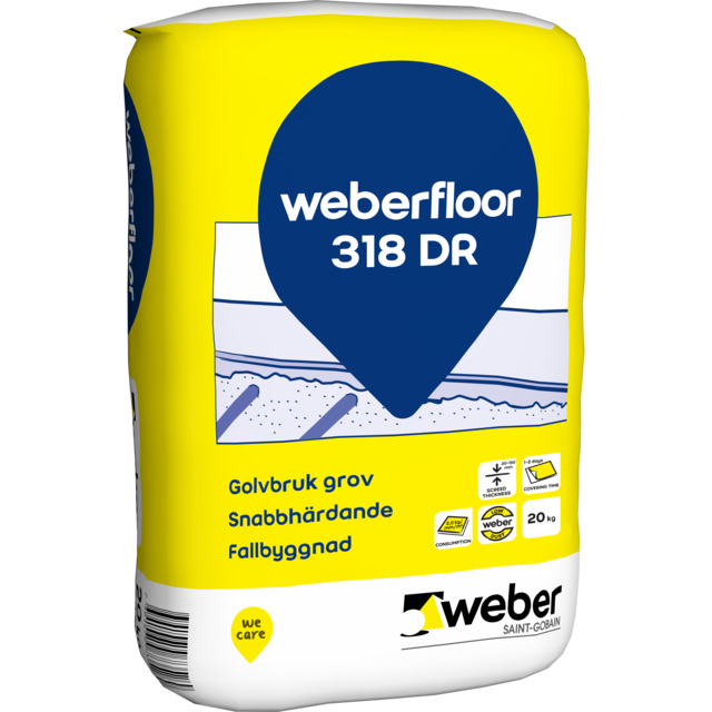 FLOOR 318 SNABBSLIPSATS 20KG GROV DAMMREDUCERAD   (48) | Beijerbygg Byggmaterial