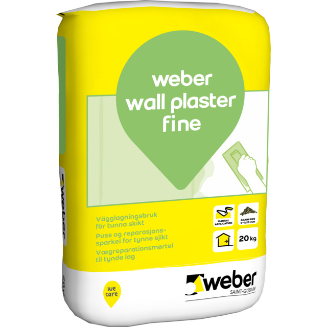 VÄGGLAGNING FIN 20KG WALL PLASTER            (48) | Beijerbygg Byggmaterial